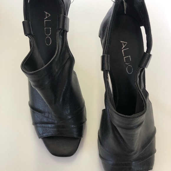Aldo black open toe stilettos - Picture 5 of 5